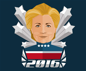 need abstract, bold graphic super hero style Hillary Clinton tshirt design   | Design de T-shirt par alemi
