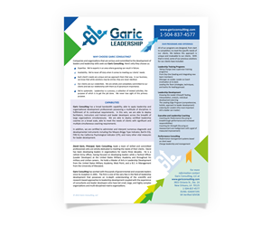 Flyer Design by juanmikes for Garic Consulting LLC | Design: #6358028