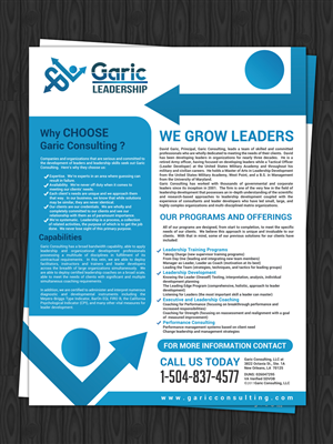 Flyer-Design von debdesign für Garic Consulting LLC | Design #6336043