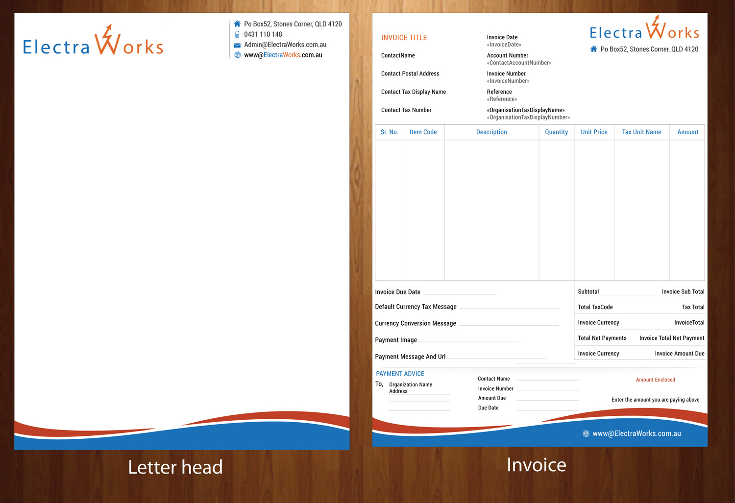 Letterhead Design by HarmiDesigning for ElectraWorks | Design #6411968