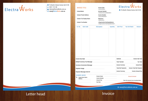 Letterhead Design by HarmiDesigning for ElectraWorks | Design: #6411968