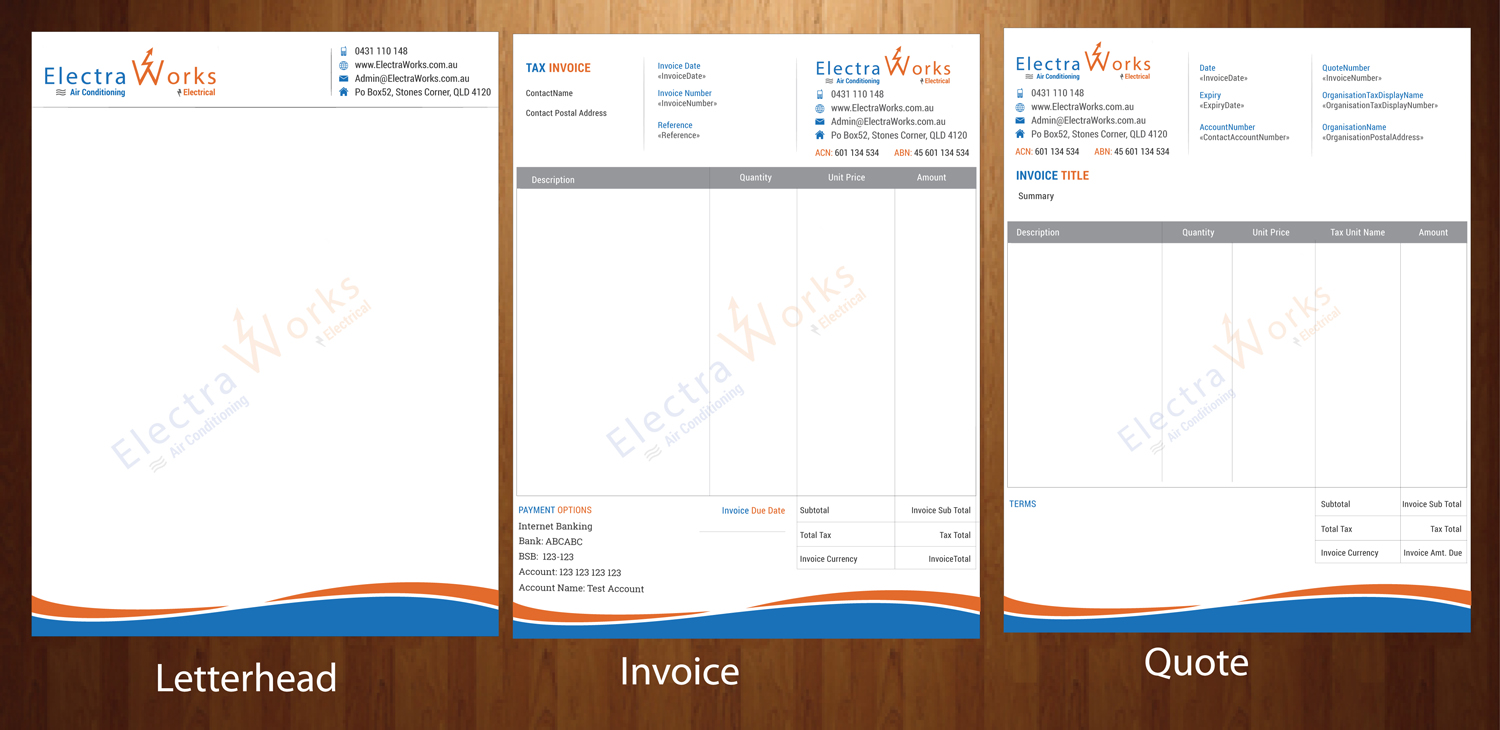 Letterhead Design by HarmiDesigning for ElectraWorks | Design #6442473