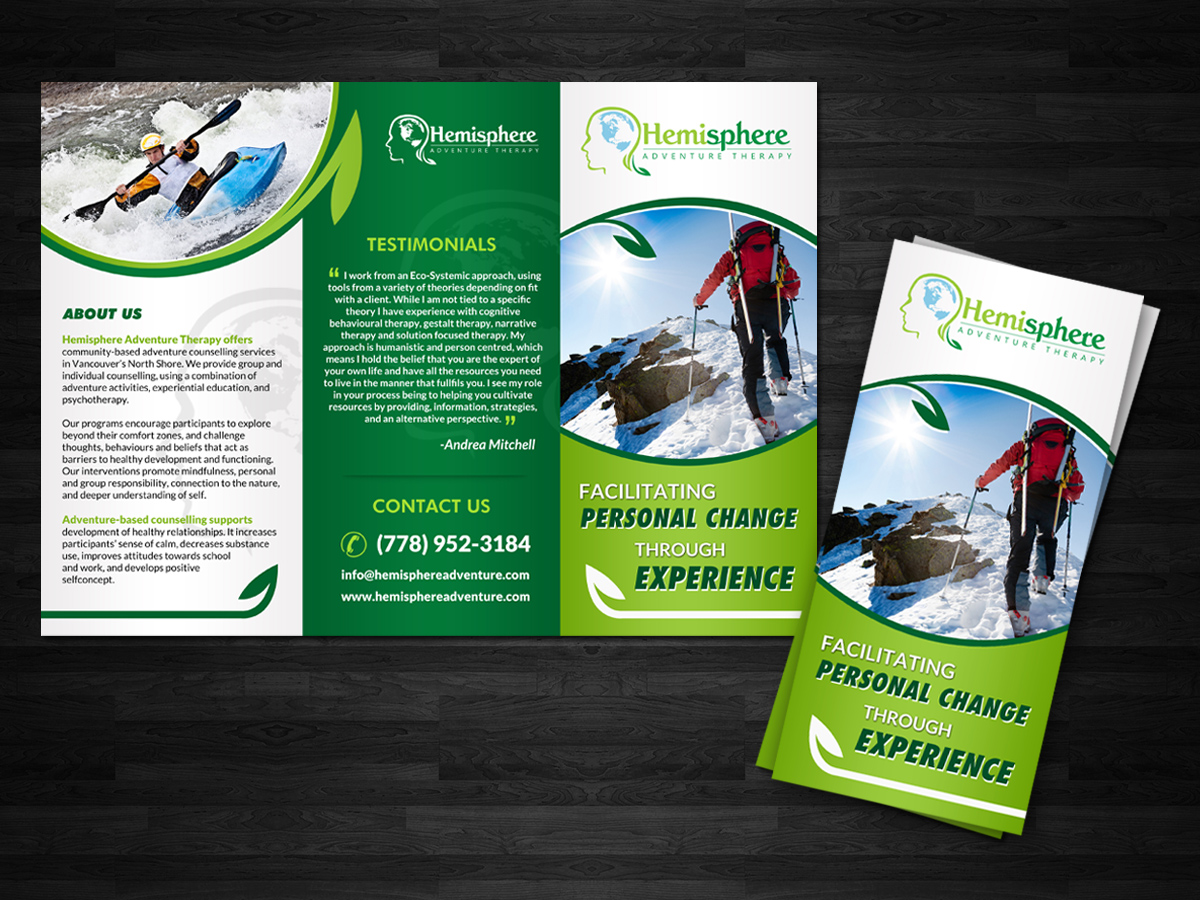 Flyer Design by debdesign for Hemisphere Adventure Therapy | Design #6383979