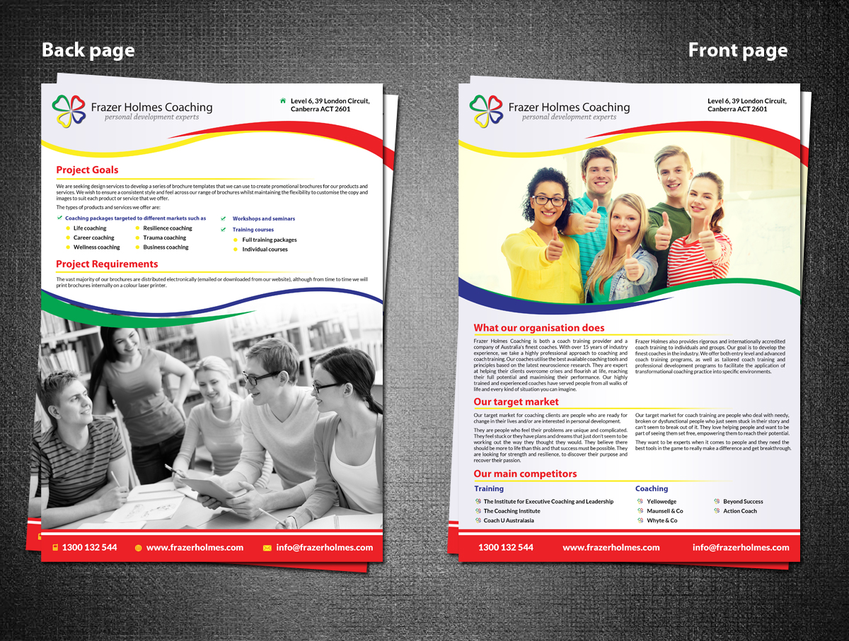 Flyer Design by ESolz Technologies for Frazer Holmes Coaching | Design #6335460