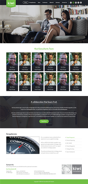 Web Design par web deskers pour kiwi Consultatns AG | Design #6461578