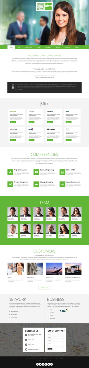 Web Design by pb for kiwi Consultatns AG | Design #6444725