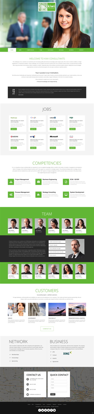 Web Design par pb pour kiwi Consultatns AG | Design #6444727