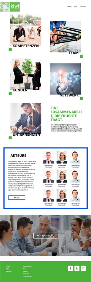 Web Design by dii for kiwi Consultatns AG | Design: #6506582