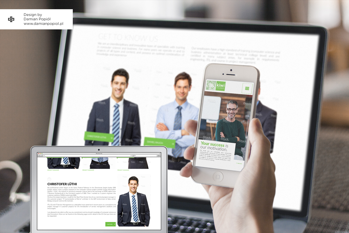 Diseño Web por Damian Popiol para kiwi Consultatns AG | Diseño #6513753