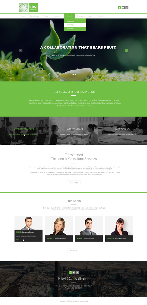 Web Design by Vikram M for kiwi Consultatns AG | Design #6487351