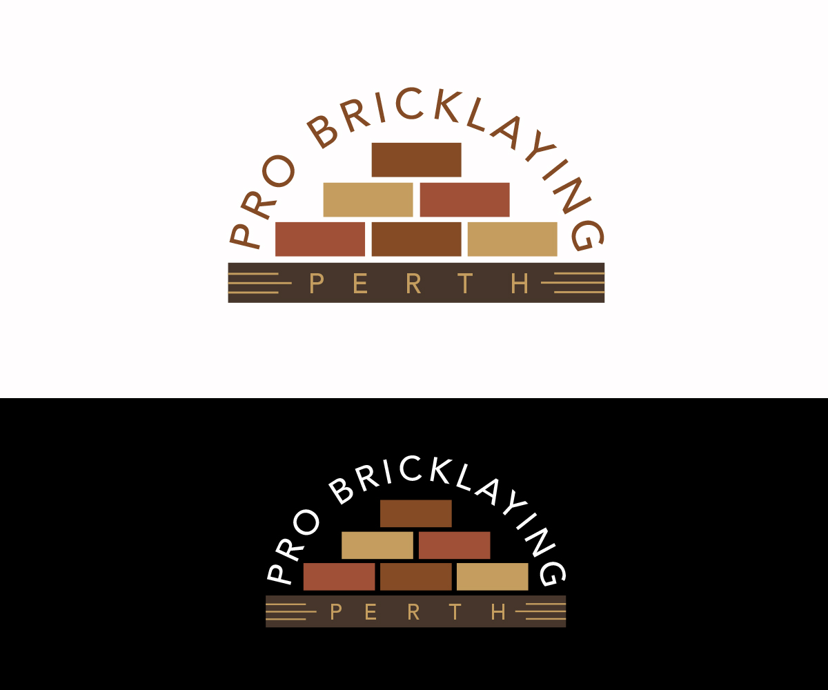 Logo Design by Thomas DeHart for Pro Bricklaying Perth | Design #6340240