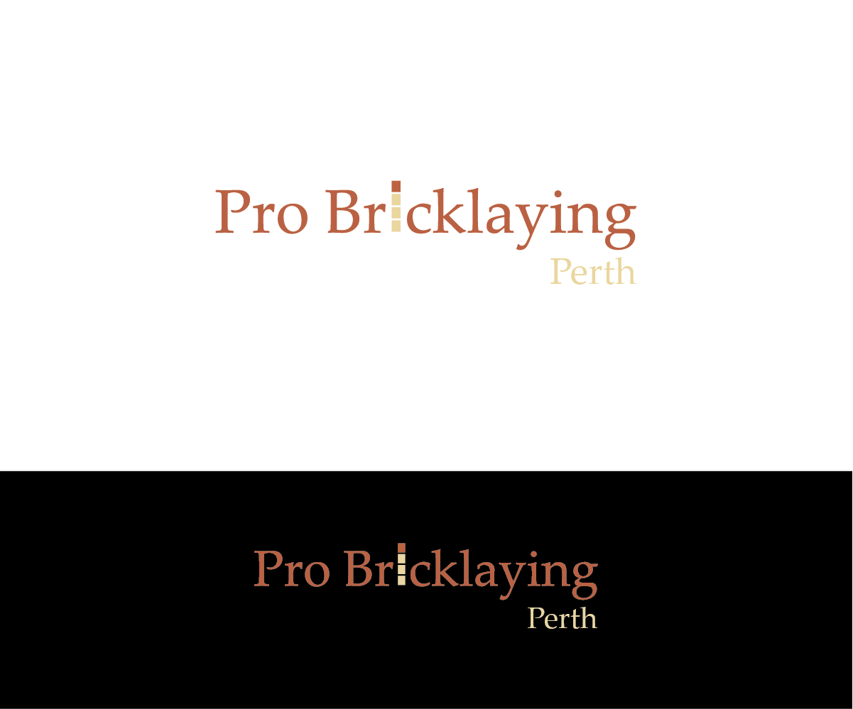 Logo Design by sidras for Pro Bricklaying Perth | Design #6418172