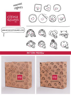 Cookie packaging with fun illustrations | Diseño de Empaque por sandravelasco
