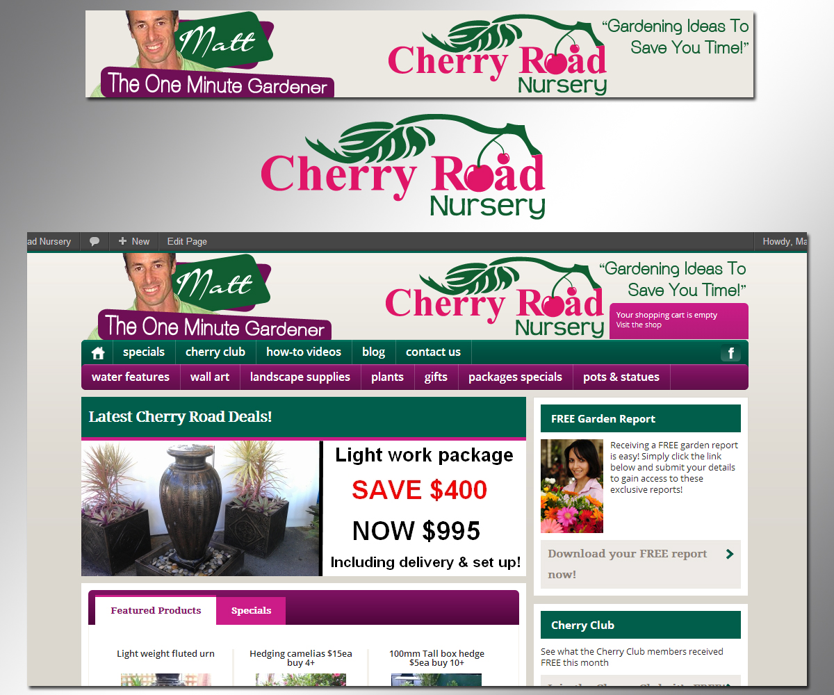 Logo Design by Smirkity for Cherry Road Nursery | Design #1695720