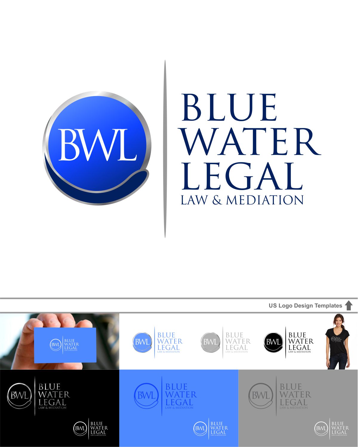 Logo Design by DesignMX (Renan Mejia) for Blue Water Legal | Design #6340688