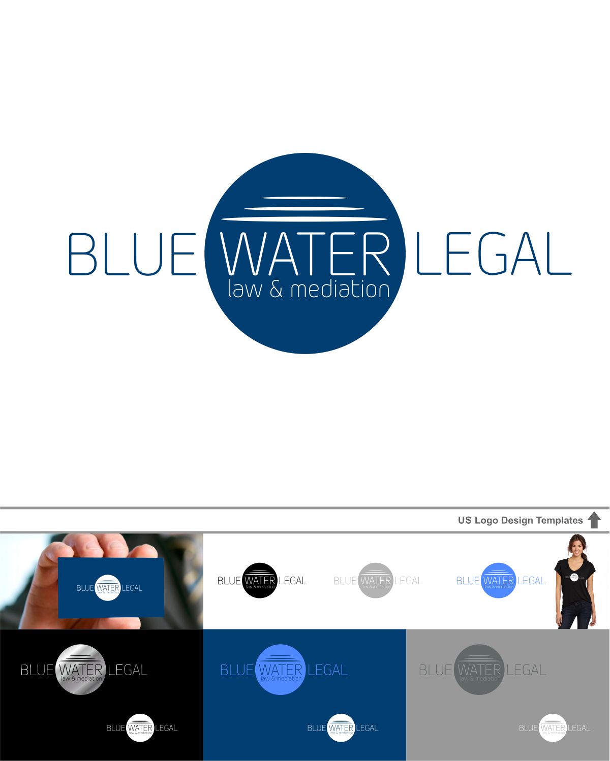 Logo Design by DesignMX (Renan Mejia) for Blue Water Legal | Design #6399449