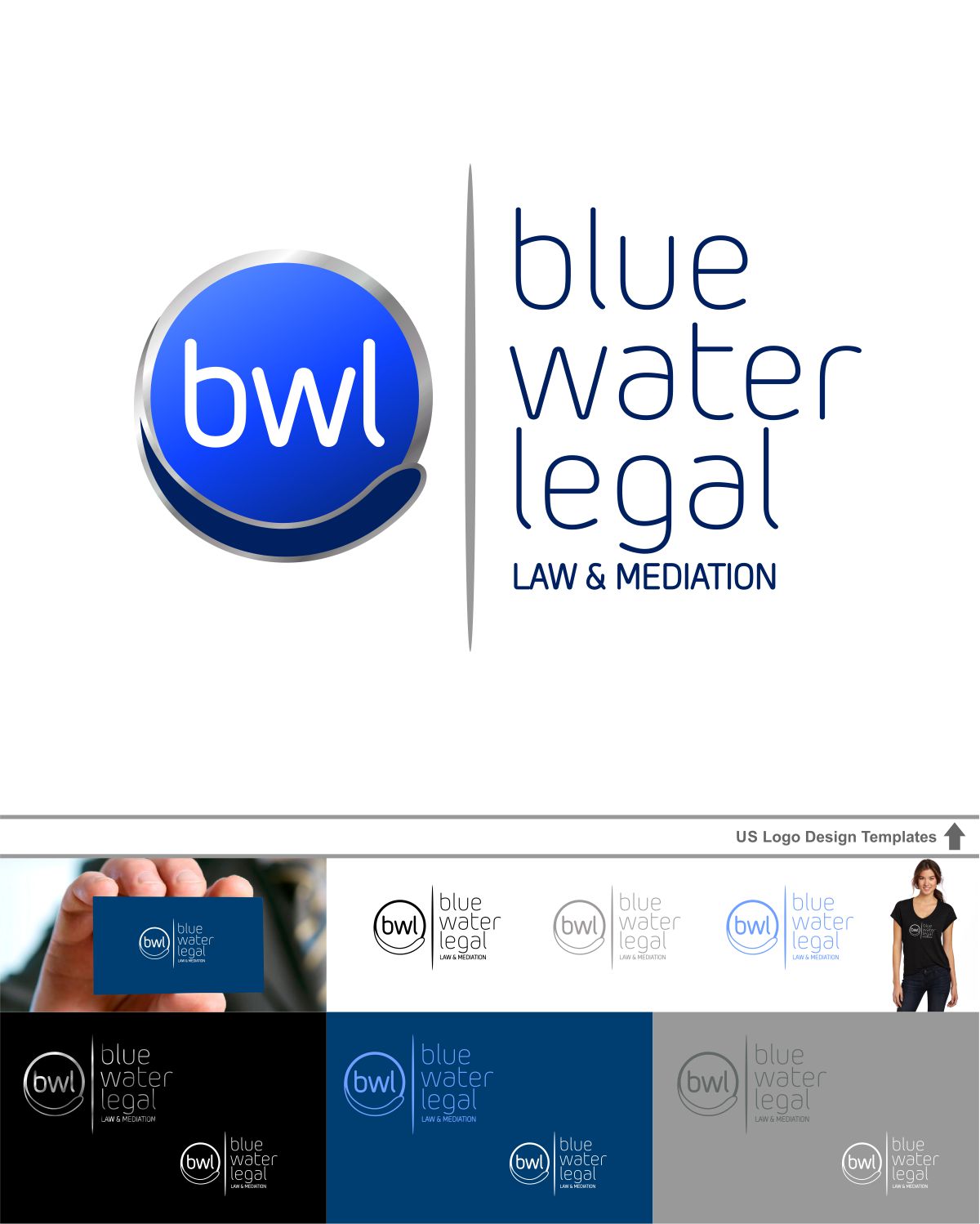 Diseño de Logo por DesignMX (Renan Mejia) para Blue Water Legal | Diseño #6399562