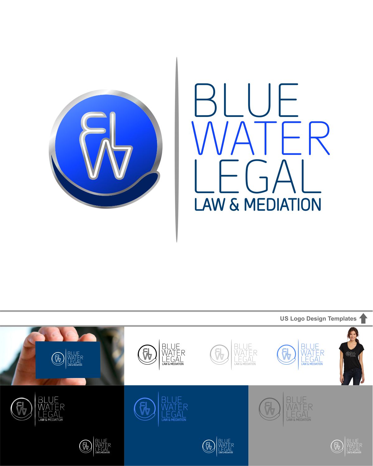 Diseño de Logo por DesignMX (Renan Mejia) para Blue Water Legal | Diseño #6401783