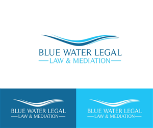 Logo Design by Sarah Graphic for Blue Water Legal | Design: #6374915