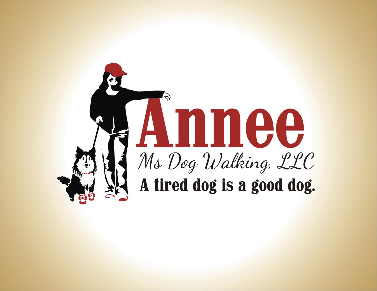 Logo Design by LIZZY LO for Annee Ms Dog Walking, LLC | Design #6332173