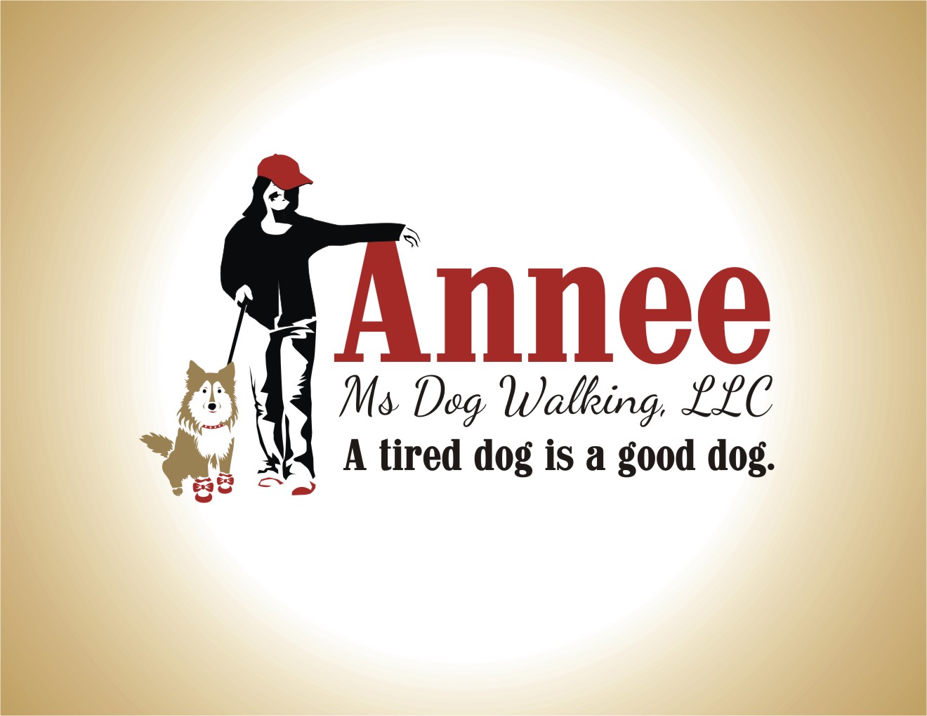 Logo Design by LIZZY LO for Annee Ms Dog Walking, LLC | Design #6341333