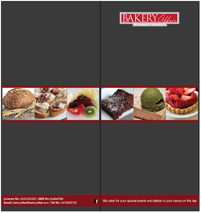 Brochure Design by OTC for bakery affair | Design #1700953