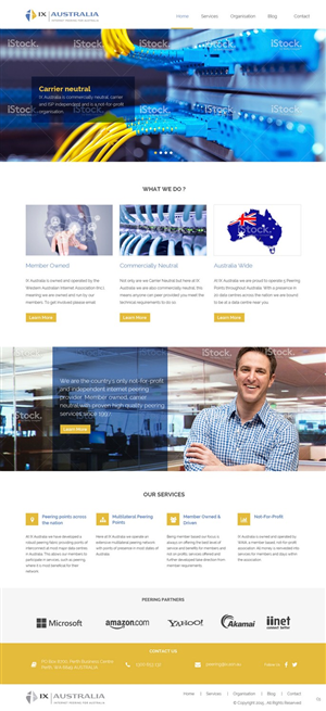 Wordpress Design by pb for Western Australian Internet Association Inc. | Design: #6347490