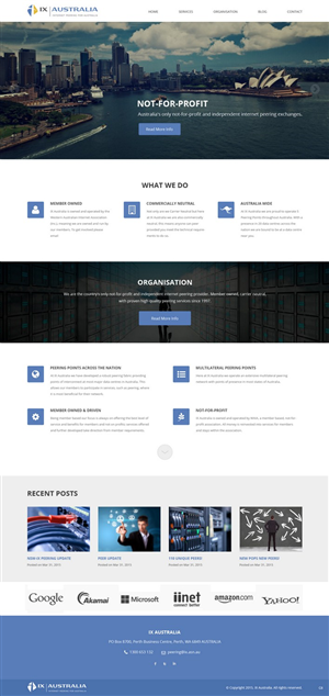 Wordpress Design by pb for Western Australian Internet Association Inc. | Design #6347494