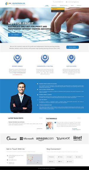Wordpress Design by Sukrutisolutions for Western Australian Internet Association Inc. | Design #6369724
