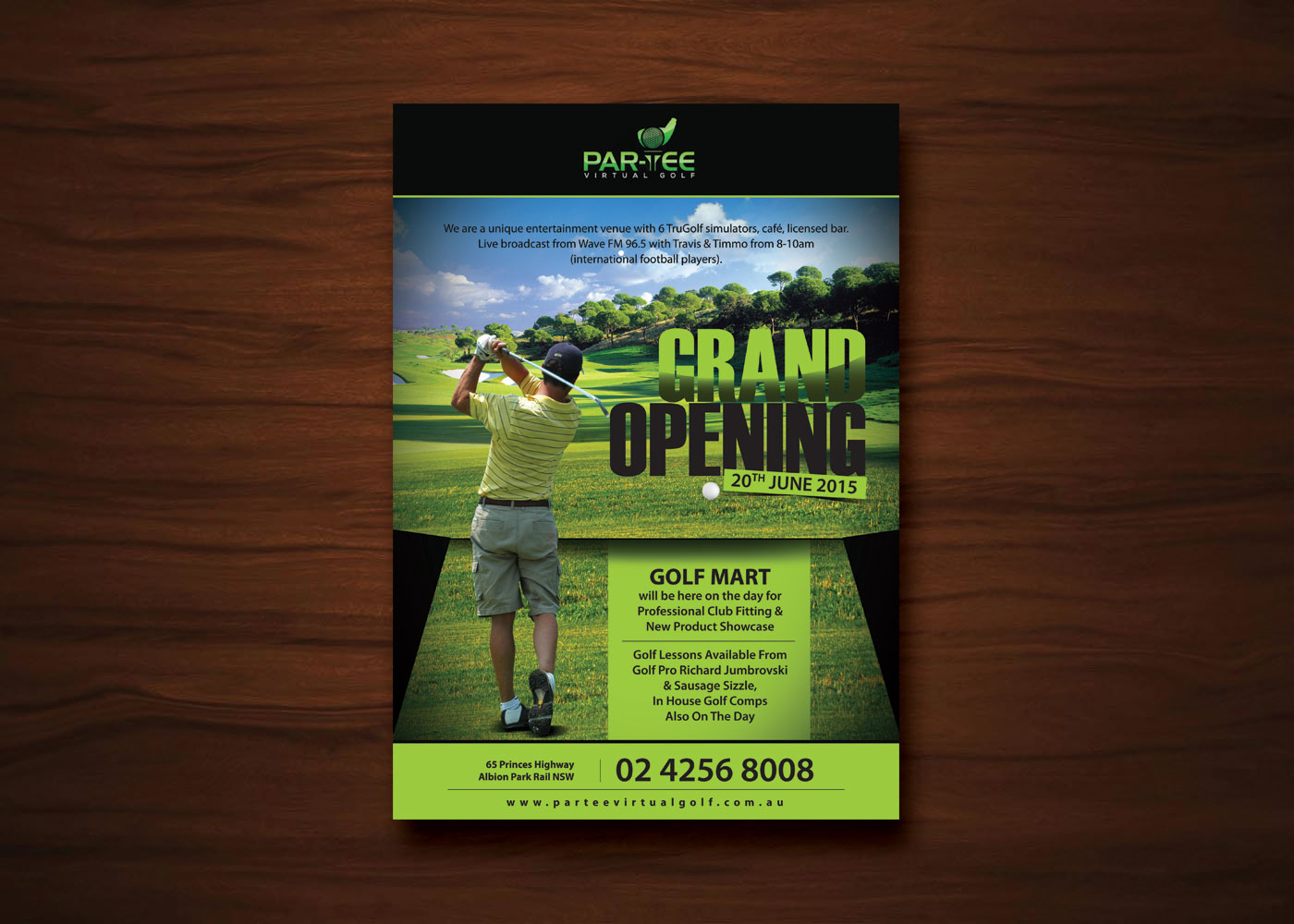 Flyer Design by uk for Par-Tee Virtual Golf | Design #6337526