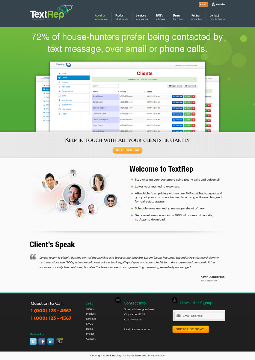 Diseño Web por Mayank Patel para este proyecto | Diseño #1718969