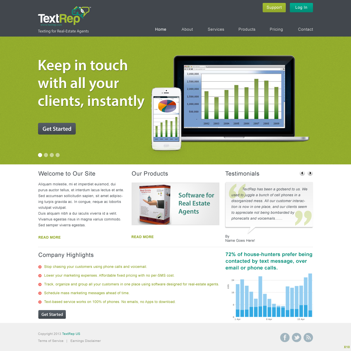 Web Design by pb for this project | Design #1691345