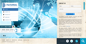Wordpress Design by AVROM for Telecom Engineering /  DigiTelWebs | Design: #1701881
