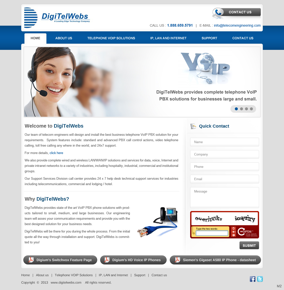 Wordpress Design by pb for Telecom Engineering /  DigiTelWebs | Design #1679336