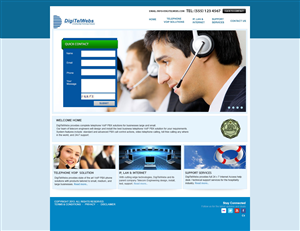 Wordpress Design by pb for Telecom Engineering /  DigiTelWebs | Design: #1691265