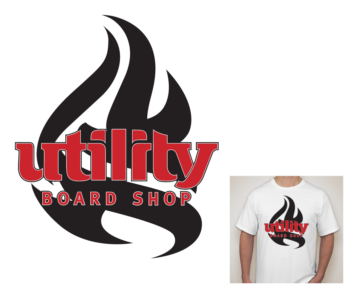 T-shirt Design by thevictim for Utility Board Shop | Design #1676686