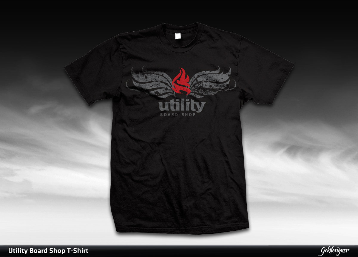 T-shirt Design by gekgrfx for Utility Board Shop | Design #1676705