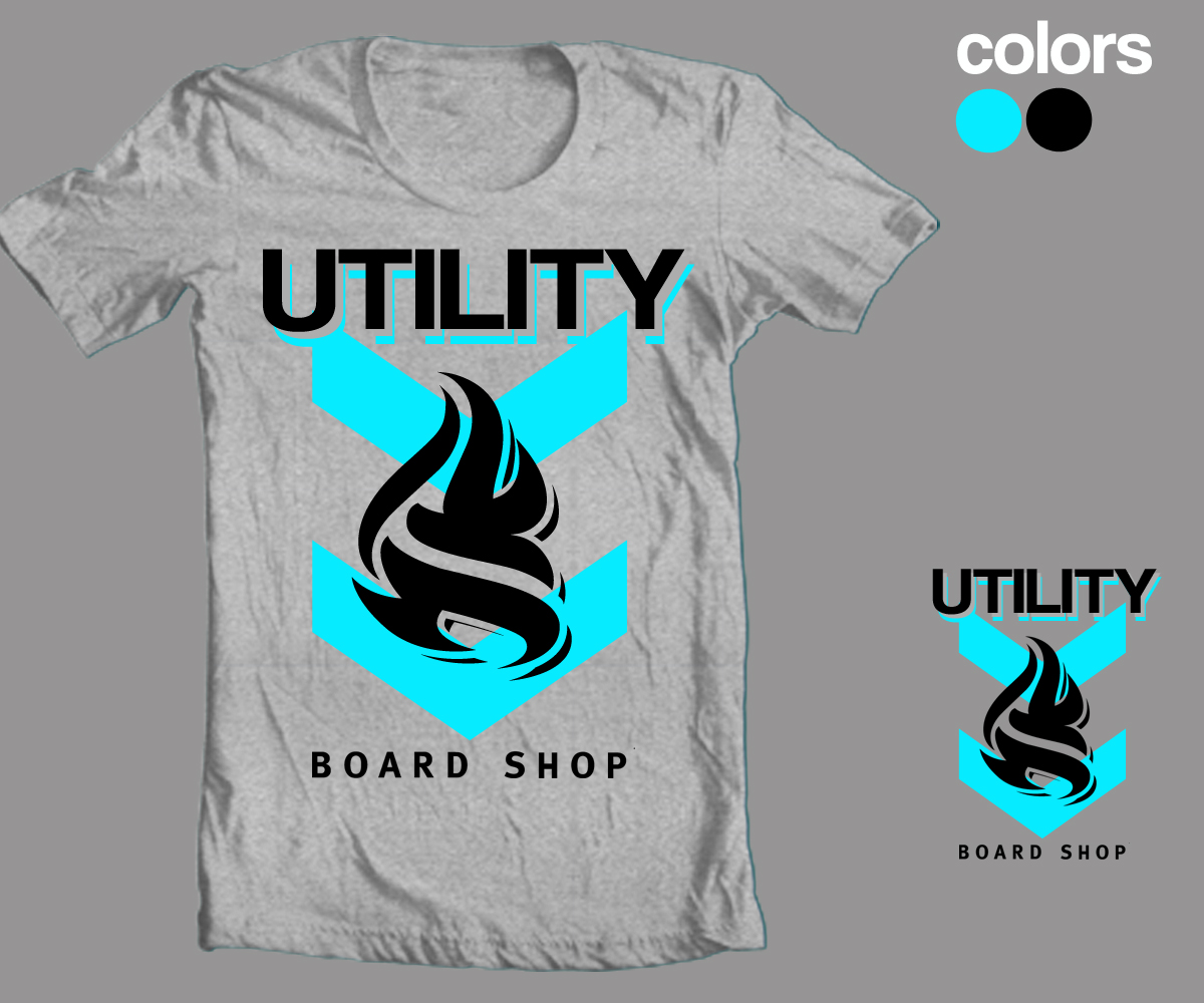 T-shirt Design by rain for Utility Board Shop | Design #1688730