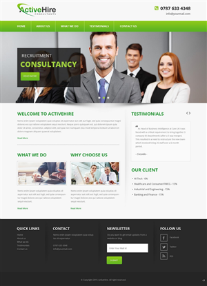Web Design by pb for this project | Design: #6357284
