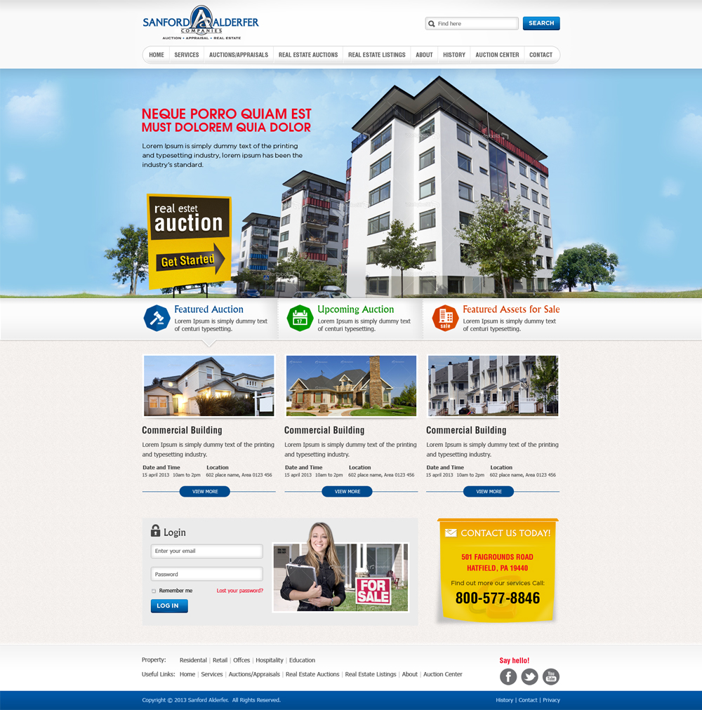 Wordpress Design by Mayank Patel for AuctionServices.com, Inc. | Design #1695533