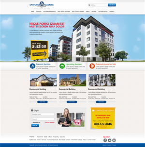 Wordpress Design (uncoded) Auction & Real Estate 3 in 1 | Wordpress Design by Mayank Patel