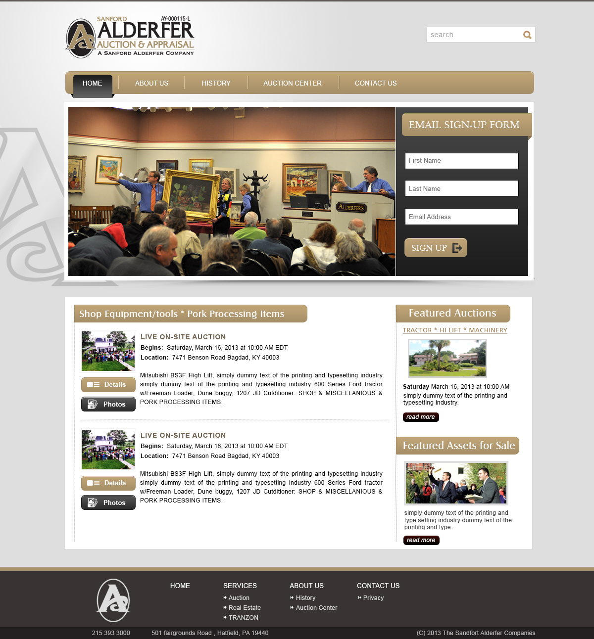 Wordpress Design by webxvision for AuctionServices.com, Inc. | Design #1692275