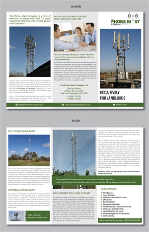 Flyer Design by alex989 for The Phone Mast Company Ltd | Design: #6362616