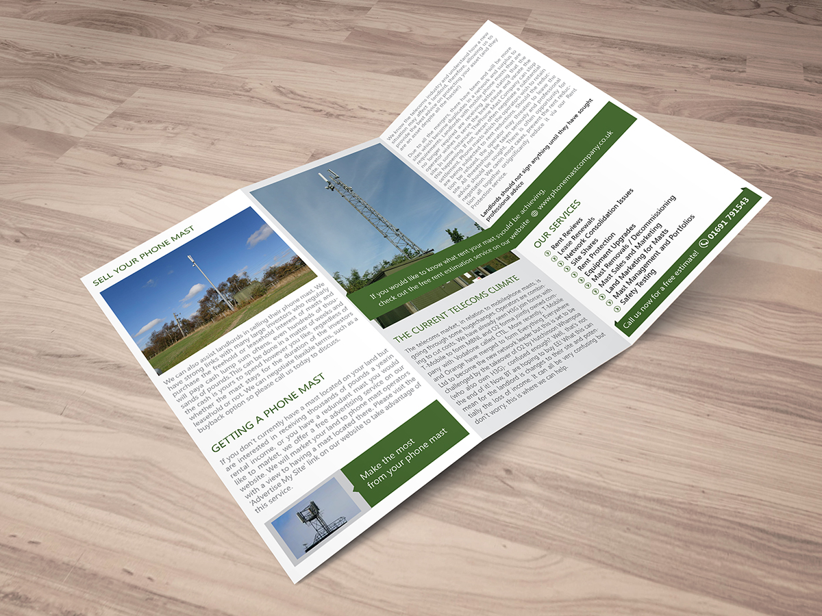 Flyer Design by alex989 for The Phone Mast Company Ltd | Design #6362624