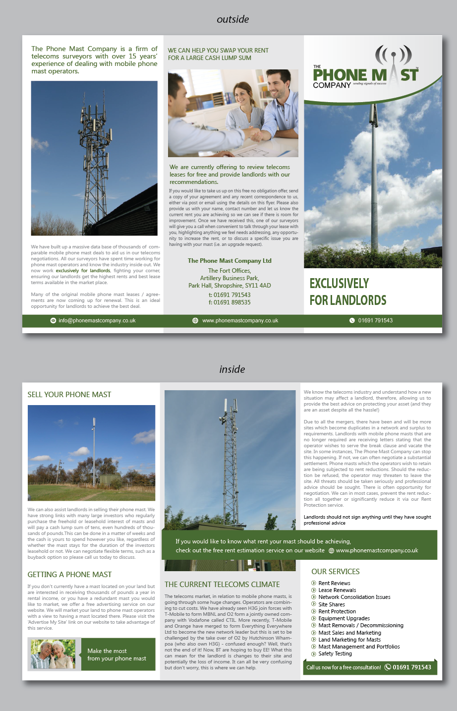Flyer Design by alex989 for The Phone Mast Company Ltd | Design: #6387571