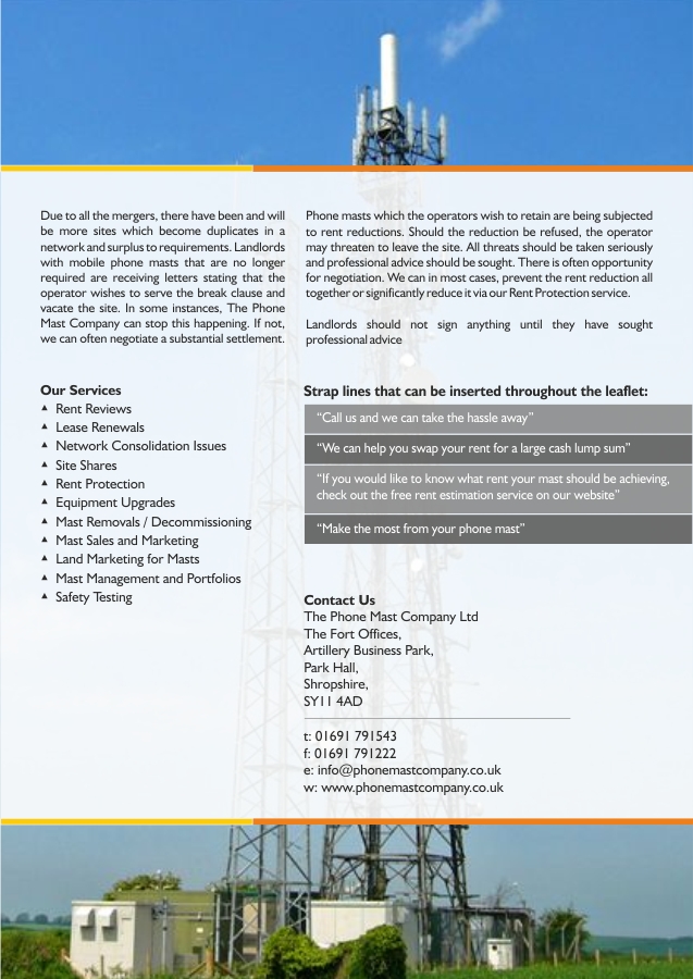 Flyer Design by vibrantdsigns for The Phone Mast Company Ltd | Design #6385016