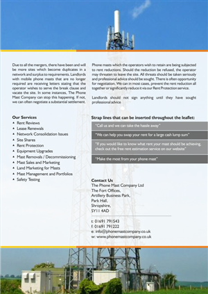 Flyer Design by vibrantdsigns for The Phone Mast Company Ltd | Design: #6385016