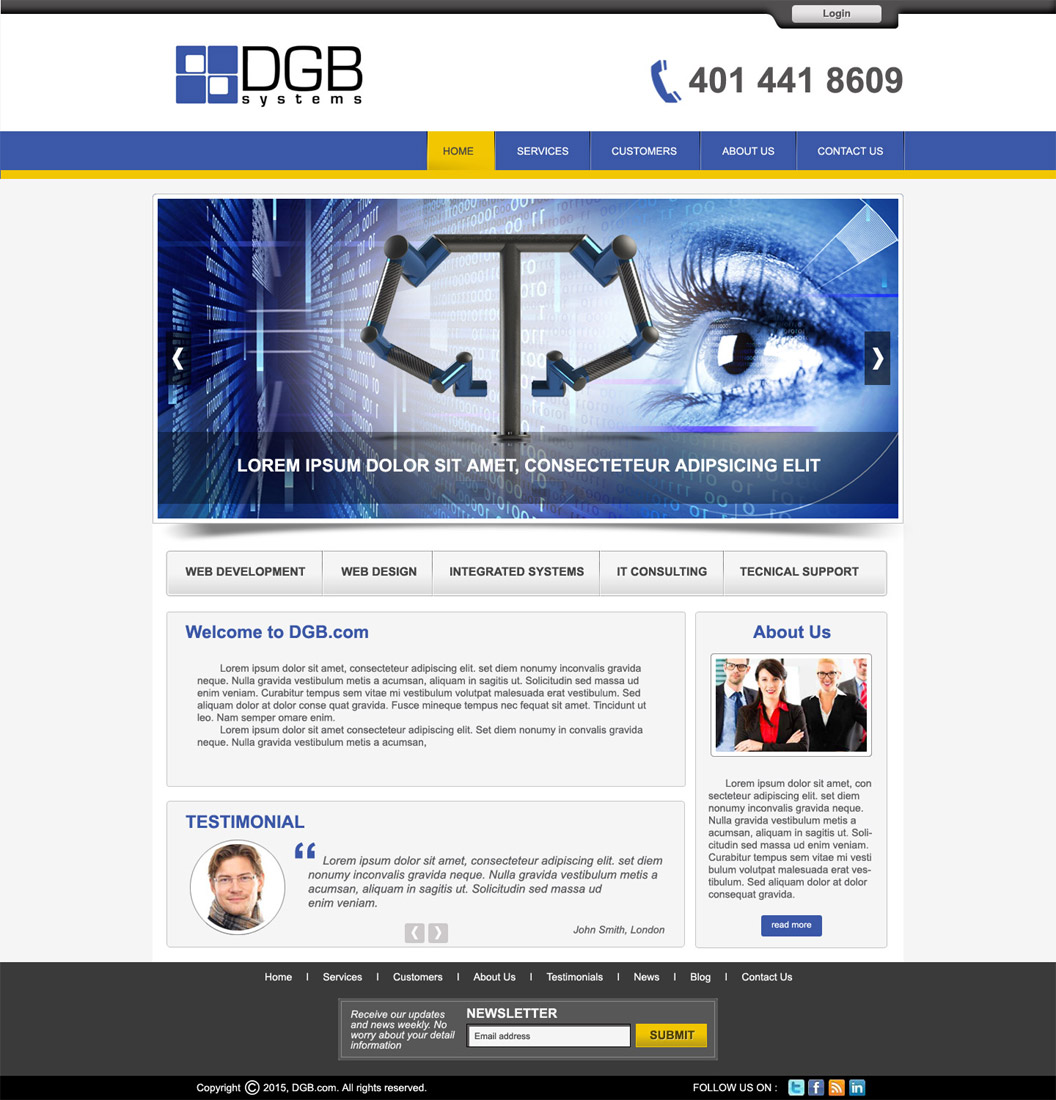 Web Design by DesignXyz for this project | Design #6395936