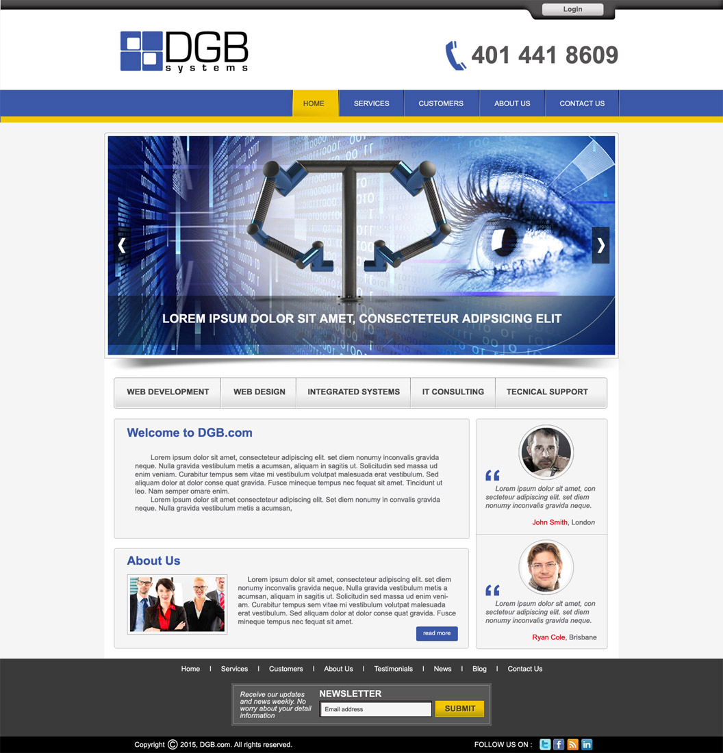 Web Design by DesignXyz for this project | Design #6395987