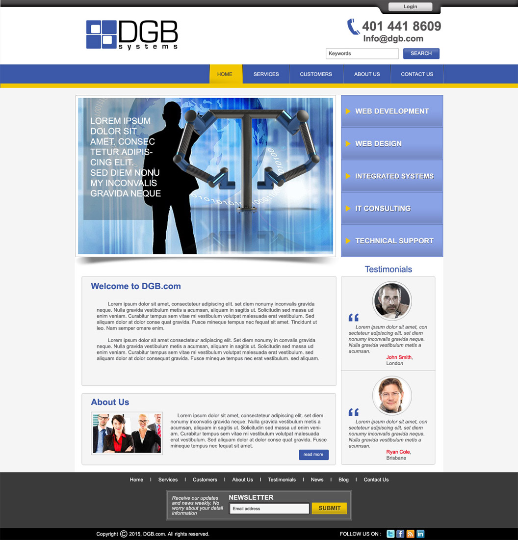 Web Design by DesignXyz for this project | Design #6414444